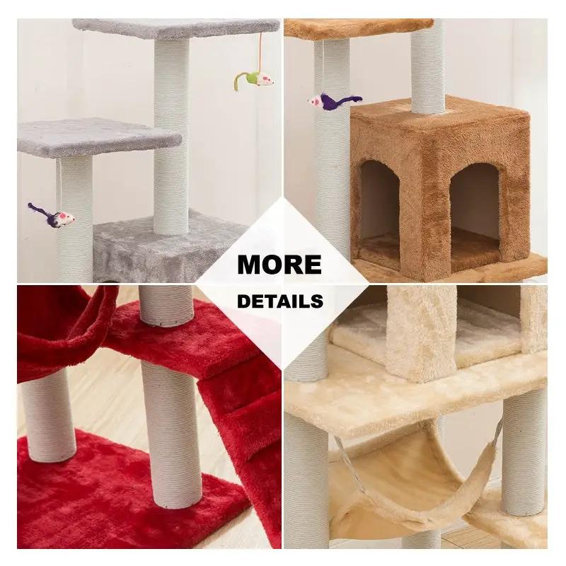 125CM Cat Tree House Scratching Post Condo - BEIGE – view 2