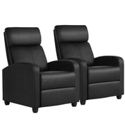 Yaheetech 1 pair PU Leather Recliner Chairs 1 pair PU Leather Recliner Chairs