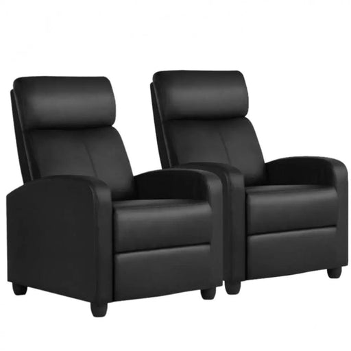 Yaheetech 1 pair PU Leather Recliner Chairs 1 pair PU Leather Recliner Chairs
