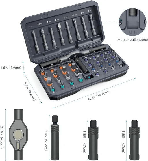 42 in 1 Magnetic Screwdriver Set Multi Bit Magneti DIY Ratchet Screwdriver Set – view 2