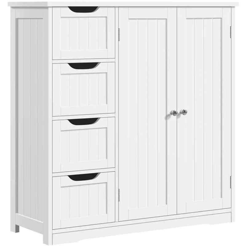 Wooden Bathroom Floor Cabinet Side Storage Organizer Cabinet – view 1