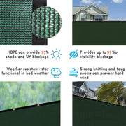 salelink.co.nz Unbranded 180GSM Privacy Fence Screen Green-1Mx3M 180GSM Privacy Fence Screen 1Mx3M Green Heavy Duty