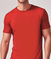Solid Casual Crewneck T-Shirt — Loose Fit Pure Cotton | Men's Everyday Tee – view 100