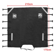 Caravan Front Towing Cover Tough 600D Protector LED Light Reflective Strips – view 3