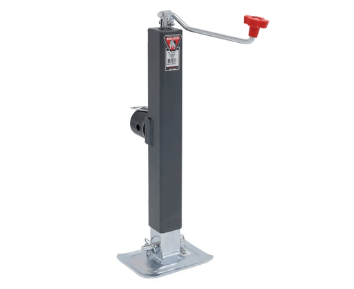 Trojan Bulldog 3625kg Square Trailer Jack Side Mount 380mm Travel – view 5