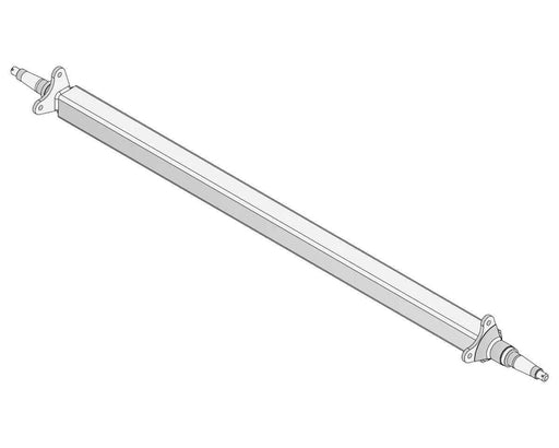 Trojan Straight Beam Axle Multi Hub 2200kg Galvanised For Leaf Spring Trailers Heavy Duty Outdoor Use – view 1