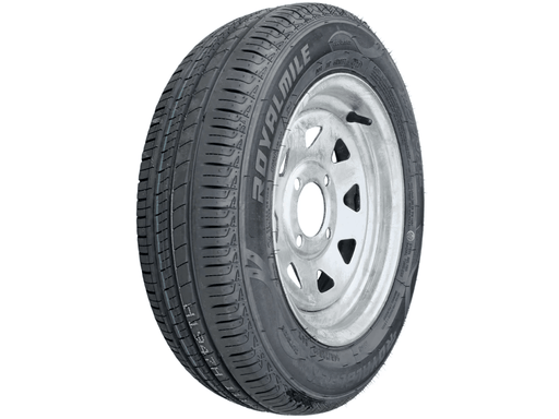 Trojan 12 Inch Trailer Wheel and Tyre Assembly with Galvanised Rim