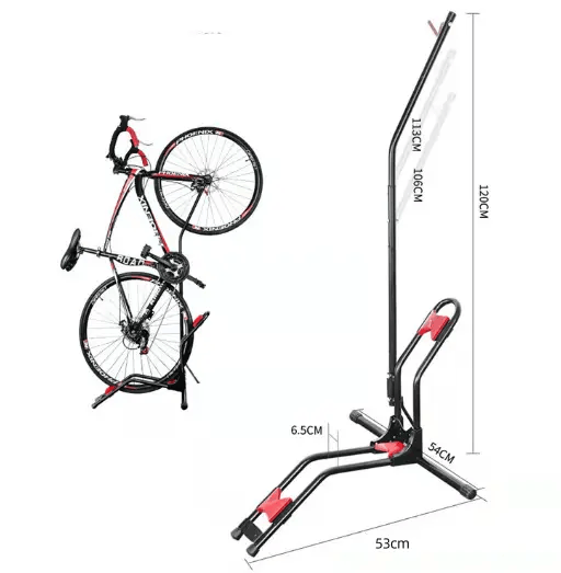 Vertical & Horizontal Bicycle Bike Floor Rack Stand Bicycle Stand – view 2