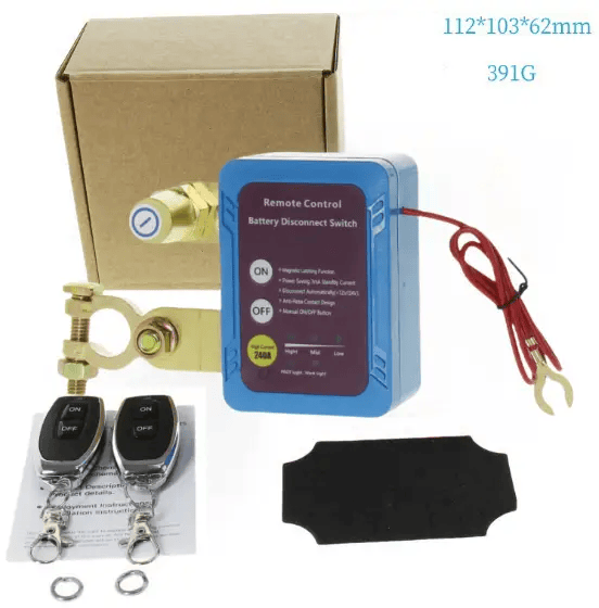 salelink.co.nz Unbranded 240A 12V Remote Battery Disconnect Switch 240A 12V Remote Battery Disconnect Switch - NZ
