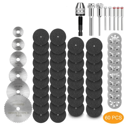60Pcs Circular Cutting Wheel Grinding Disc Tool Set – view 4