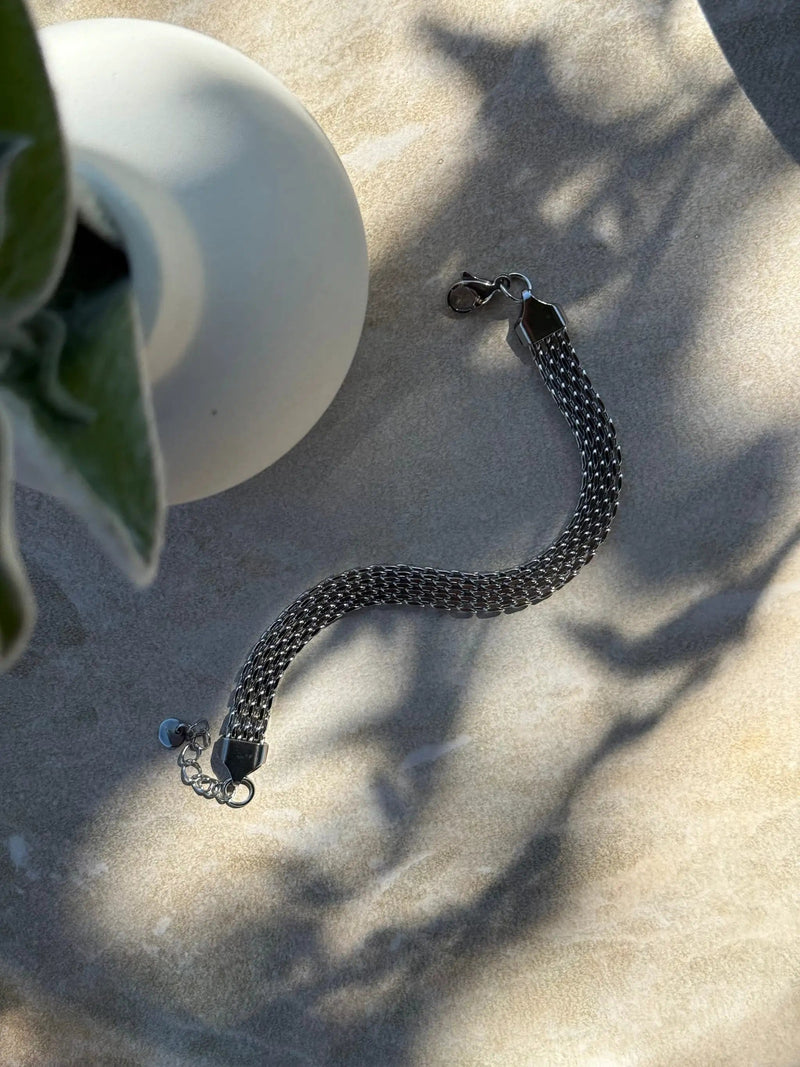 Tahana Jewellery Bracelet Ataahua Silver Braided Mesh Bracelet Ataahua Silver Braided Mesh Bracelet