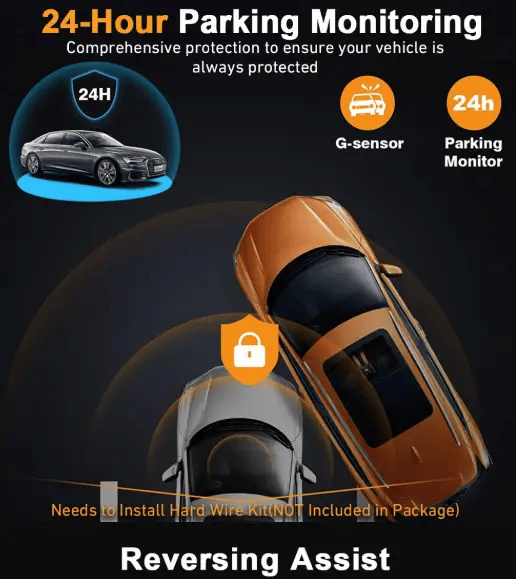 Four-record Driving Recorder Dash Cam Four Channel Video – view 7