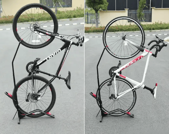 Vertical & Horizontal Bicycle Bike Floor Rack Stand Bicycle Stand – view 8