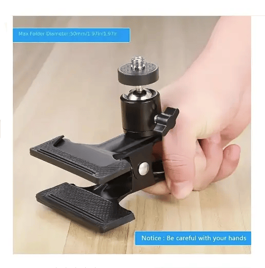 salelink.co.nz Unbranded 2PCS Spring Clamp Mount with 360-Degree Rotating Spring Clamp Mount 360 Rotating Ball Head 2 Pack