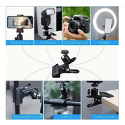 salelink.co.nz Unbranded 2PCS Spring Clamp Mount with 360-Degree Rotating Spring Clamp Mount 360 Rotating Ball Head 2 Pack