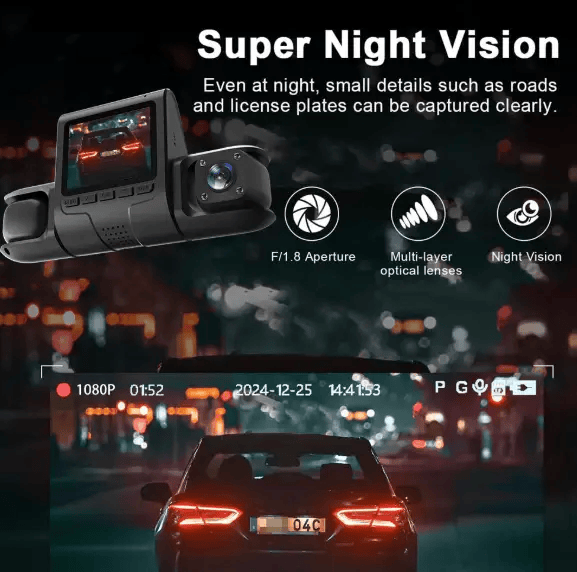 Four-record Driving Recorder Dash Cam Four Channel Video – view 9