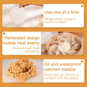 salelink.co.nz Unbranded 200pcs Air Fryer Liners Perforated Parchment Paper 200 Pack Perforated Air Fryer Parchment Liners