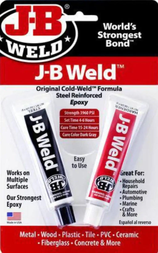 Racing Pro NZ Ltd JB Weld Original Cold Weld Epoxy Adhesive Twin Pack 28.4g each - 8265S JB Weld Original Cold Weld Epoxy Adhesive Twin Pack 28.4g each - 8265S