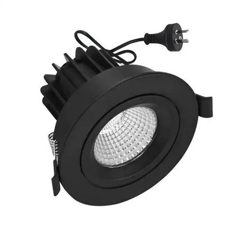 13W 1150 lumens ,Tri-Color Dimmable LED Downlight, Dia 102mm (LM1530 BLACK) – view 1