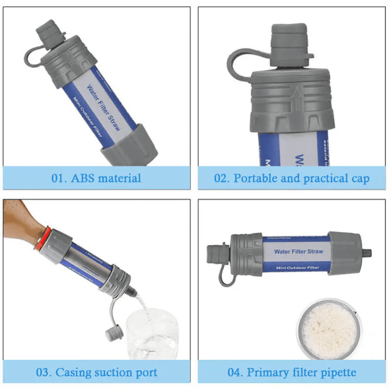 Portable Camping Hiking Mini Water Filter Straw Purifier – view 2