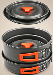 ECOTREK cookware Outdoor Cookware Set - Camping Cookware Ideal for 3-4 people BY3019 Outdoor Cookware Set - Camping Cookware Ideal for 3-4 people BY3019