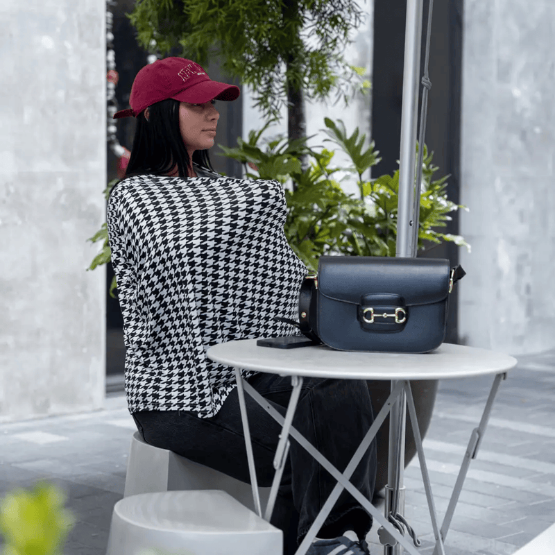 Modern Mini Black Houndstooth Multi-Use Cover Black Houndstooth Multi-Use Cover