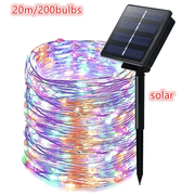 Outdoor Solar String Lights Copper Wire Christmas Wedding Party 20M (200 bulbs) – view 1