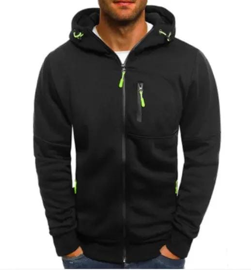 Men's Cotton Hoodie Jacket — Soft Fleece Kangaroo Pocket | Casual & Gym Wear – view 10