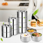 Mead's Supply & Equipment Outfitters limited Camp Cookware & Food Storage Stainless Steel Insulated Lunch Box Stackable Bento Containers With Lock Handle Stainless Steel Insulated Bento Lunch Box Set With Lock