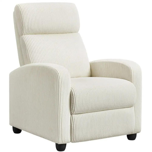 Recliner Chair Corduroy Recliner Sofa Adjustable Modern Single Reclining Chair – view 2