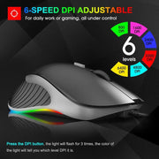 IMICE X6 Wired RGB Gaming Mouse — 6-Button Precision Control | PC Gaming – view 2
