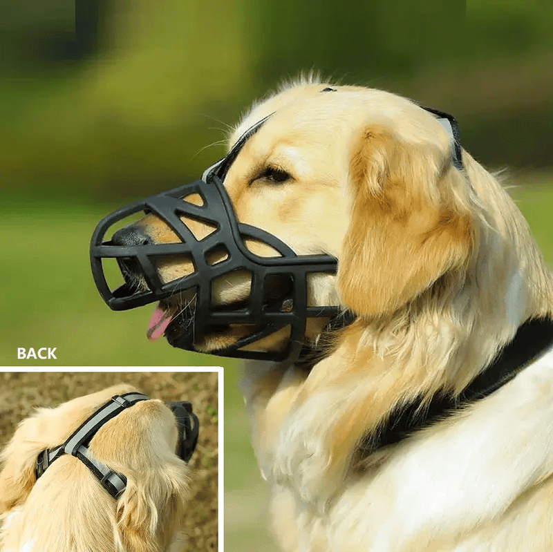 Dog Silicone Muzzle Prevents Chewing Biting Soft Basket Drinking L-XXL – view 1