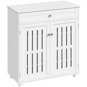 4 Tier Shoe Storage Cabinet 1 Drawer Closed Adjustable Shoes Rack – view 1