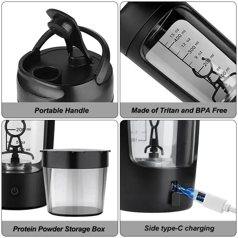 China Dropship Blends Electric Portable Whey Protein Shaker Bottle For Smooth Blends Electric Portable Whey Protein Shaker Bottle