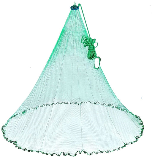 7 FT Cast Net 1/2 inch Green American Cast Nets – view 1