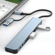 Habicare 9eight5 8-in-1 Hub with Card Reader & Audio 8-in-1 Hub with Card Reader & Audio
