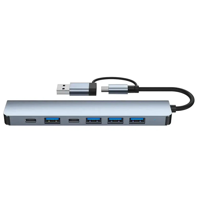 Habicare 9eight5 8-in-1 Hub with Card Reader & Audio 8-in-1 Hub with Card Reader & Audio