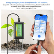 8-in-1 Soil Sensor for pH, EC, Moisture, Temp & NPK Testing – view 2