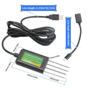 8-in-1 Soil Sensor for pH, EC, Moisture, Temp & NPK Testing – view 14