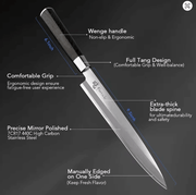 8 Inch Blade Sashimi Sushi Knife for Cutting Sushi with Box – view 4