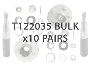 1500kg Non-braked Hub & Stub Kit - 5x4-1/2x1/2" - Bulk