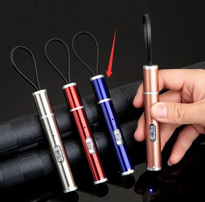 USB Direct-Charge Stainless Steel Mini Charging Flashlight - USB Direct-Charge Stainless Steel Mini Charging – view 3