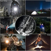LED Torch Rechargeable High Lumens Flashlight with two 26650 Batteries – view 8