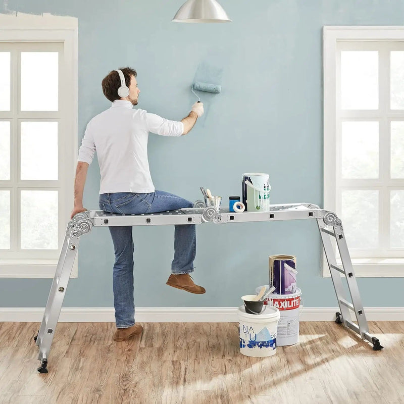 Kiwi Grab Kiwi Grab Multi Purpose Ladder 3.6M with two platforms folding ladder Multi Purpose Ladder 3.6M with two platforms folding ladder