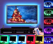 salelink.co.nz Unbranded 1M USB 60LED 5050 Strip Light Christmas TV Backlight 1M USB RGB LED TV Backlight Kit With IR Remote