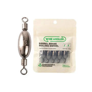 WISE ANGLER Swivel Barrel Brass Weight Rolling Swivel Wise Angler Barrel Brass Weight Rolling Swivel 100kg