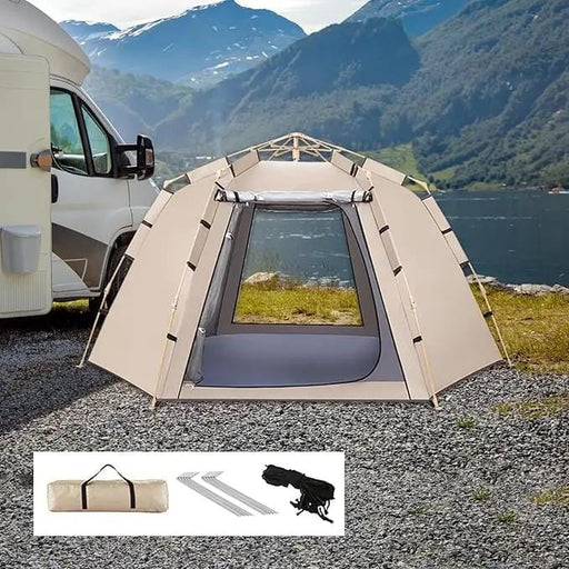 ECOTREK Tent Hexagonal Camping Tent – 2–3 Person, Quick Setup JLP5432 Hexagonal Camping Tent – 2–3 Person, Quick Setup JLP5432