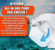 12V 1100GPH Seaflo Automatic Submersible Bilge Pump – view 5