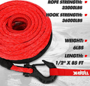 X-BULL Synthetic Winch Rope Cable Line 25M 32000LBS – view 3