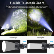 LED Torch Rechargeable High Lumens Flashlight with two 26650 Batteries – view 7